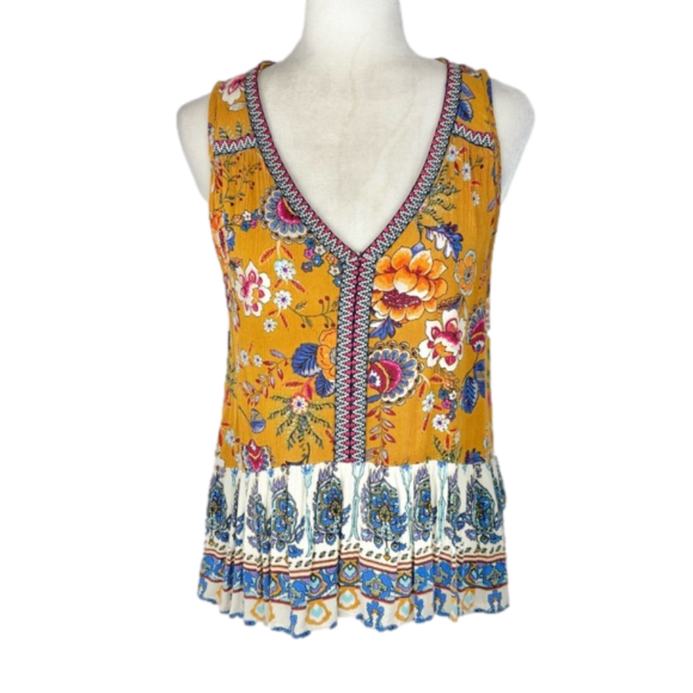 Patrons of Peace sleeveless boho blouse